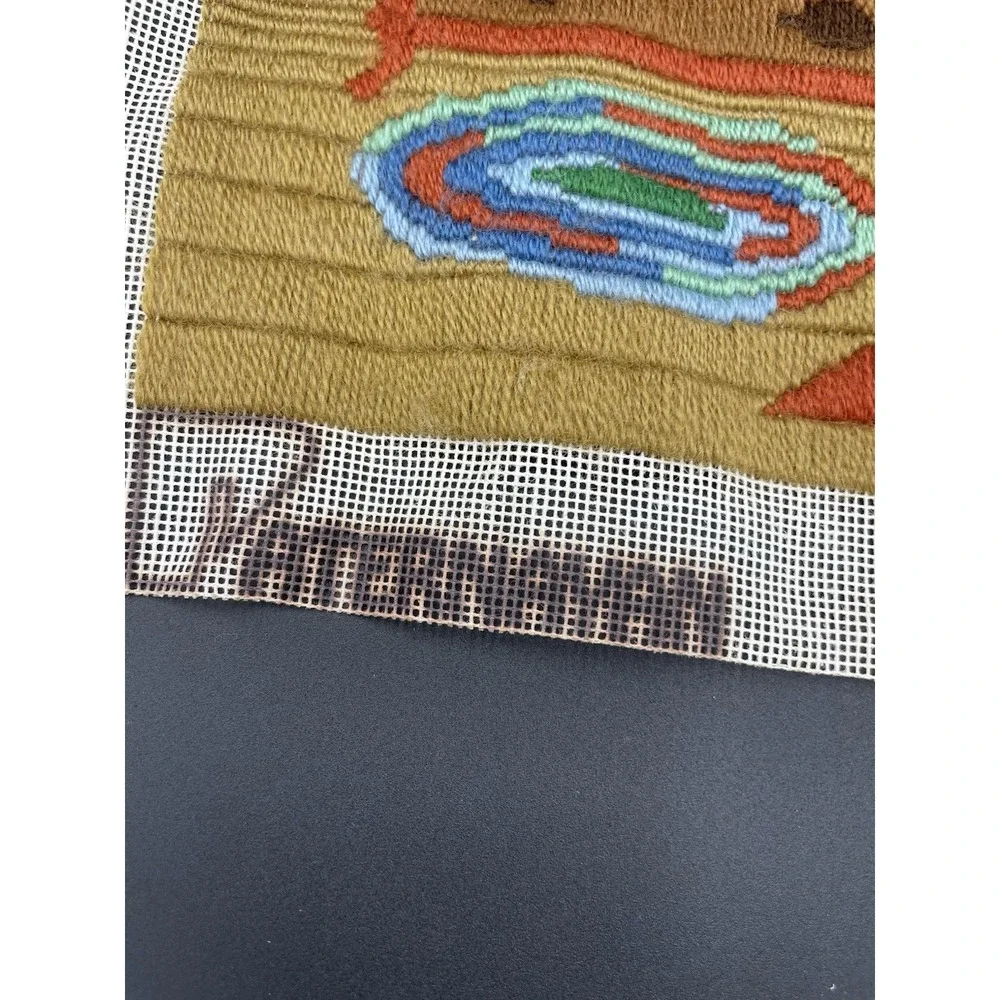 Vintage Paternayan Bedroom Yarn Art Completed Craft 12x15